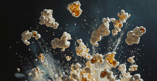 Popcorn der popper, AI-genereret Popcorn der popper, AI-genereret